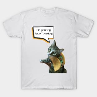 Taco Tuesday Cat T-Shirt